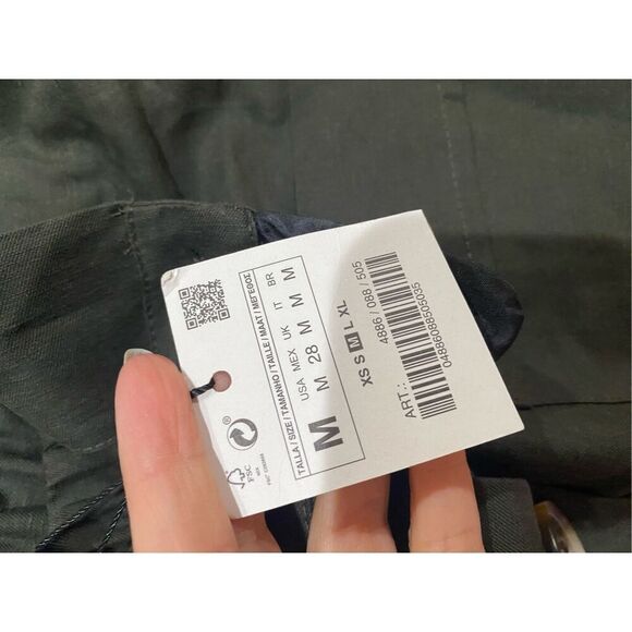 NWT ZARA Linen Blend Skort size medium - Picture 6 of 7